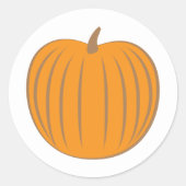Orange Gold Pumpkin Fall Umschlag Aufkleber (Vorderseite)