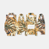 Orange Gold Tropical Palm Blätter Island Wedding Geschenkschachtel (Ungefaltet)