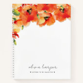 Orange Golden Poppy Letters to Daughter Journal Notizblock (Vorderseite)