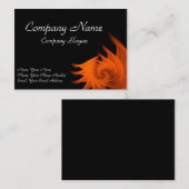 Orange goldenes Verhältnis Visitenkarte (Vorne/Hinten)