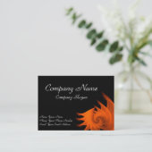 Orange goldenes Verhältnis Visitenkarte (Stehend Vorderseite)