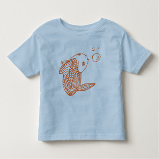 Orange Goldfisch Kleinkind T-shirt