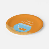 Orange Goldfish Kindergeburtstag Party Paper Telle Pappteller (Schrägansicht)