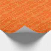 orange Goldmuster-Verzierungshintergrund Geschenkpapier (Ecke)