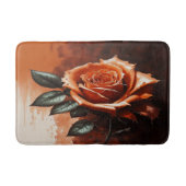 Orange Gothic Rose Bath Mat Badematte (Vorderseite)