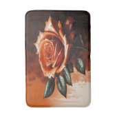 Orange Gothic Rose Bath Mat Badematte (Vorderseite Vertikal)