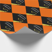 Orange Grad Geschenk Geschenkpapier (Ecke)