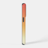Orange Gradient Custom Monogram Name iPhone Hülle (Rechte Seite)