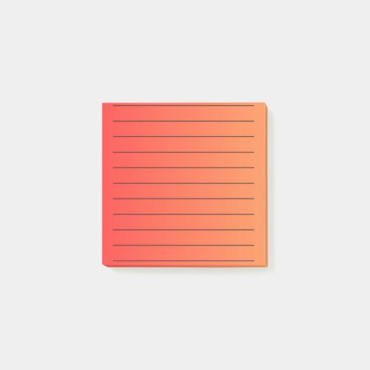 Orange Gradient Elegant Maggiore Post-it Klebezettel (Vorderseite)