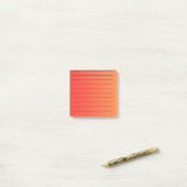 Orange Gradient Elegant Maggiore Post-it Klebezettel (Auf Schreibtisch)