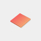 Orange Gradient Elegant Maggiore Post-it Klebezettel (angewinkelt)