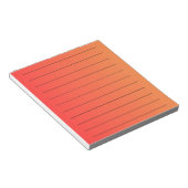 Orange Gradient Elegant & Vibrannt Geschichten Notizblock (angewinkelt)