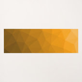 Orange Gradient Geometric Mesh Pattern Yogamatte (Rückseite (Horizontal))