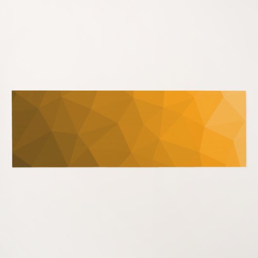 Orange Gradient Geometric Mesh Pattern Yogamatte (Rückseite (Horizontal))