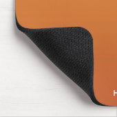 Orange Gradient Ombre Personalisiert Mousepad (Ecke)