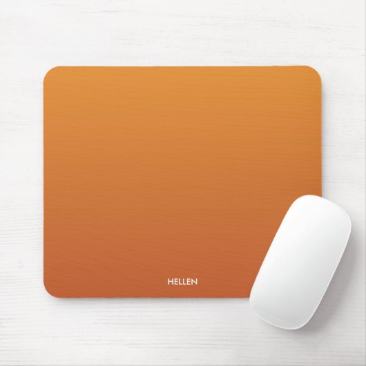 Orange Gradient Ombre Personalisiert Mousepad (Mit Mouse)