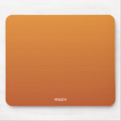 Orange Gradient Ombre Personalisiert Mousepad (Vorne)