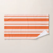 Orange Gradient Stripe Muster Badhandtuch Set (Handtuch)