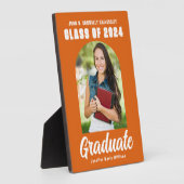 Orange Graduate Arch Modernes Abschluss Foto Fotoplatte (Seite)