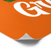 Orange Graduate Foto Arch Modern Graduate Party Poster (Ecke)