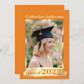 Orange-Graduate-Klasse | FOTO Ankündigung (Vorne/Hinten)