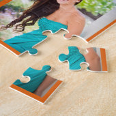 Orange Graduate Senior Foto Collage Abschluss Puzzle (Seite)