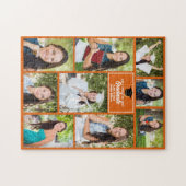 Orange Graduate Senior Foto Collage Abschluss Puzzle (Horizontal)