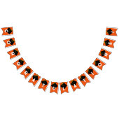 Orange Graduation Party Decoration Wimpelkette (Alle)