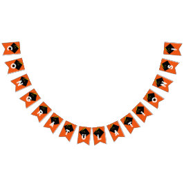 Orange Graduation Party Decoration Wimpelkette