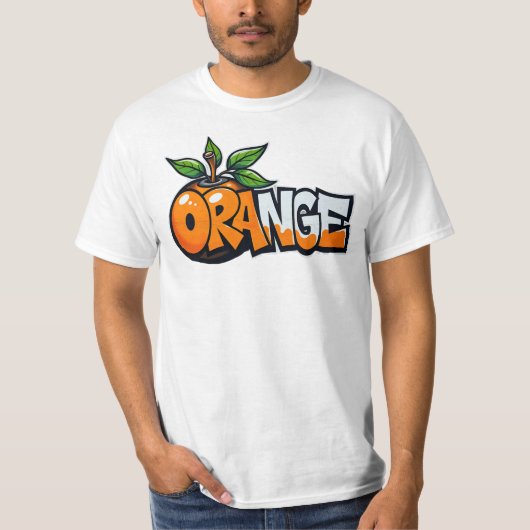 Orange, Graffiti, Frucht, Street, Urban T-Shirt (Vorderseite)