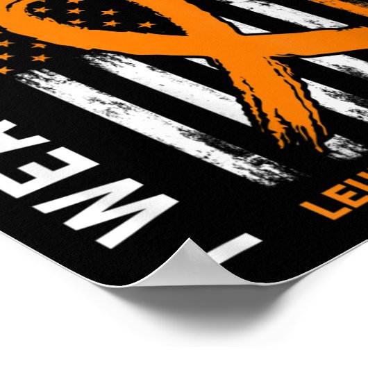 Orange Grandtochter Leukämie Bewusstsein Ameri Poster (Ecke)