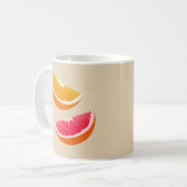 Orange & Grapefruit Citrus Coffee Mug Gift Kaffeetasse (Vorderseite Links)