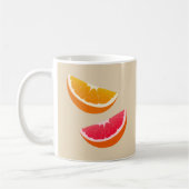 Orange & Grapefruit Citrus Coffee Mug Gift Kaffeetasse (Links)