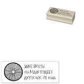Orange Grapefruit Citrus Fruit Slice Food Address Gummistempel (Stempel)
