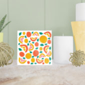 Orange Grapefruit Citrus Pattern Fliese