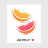 Orange & Grapefruit Citrus Stickers Aufkleber (Blatt)