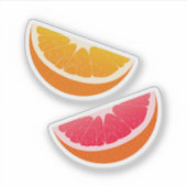 Orange & Grapefruit Citrus Stickers Aufkleber (Vorderseite)