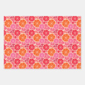 Orange & Grapefruit Zitrusfrüchte Muster Geschenkpapier Set (Vorderseite 2)