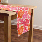 Orange & Grapefruit Zitrusfrüchte Muster Mittelgroßer Tischläufer (Beispiel)