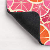 Orange & Grapefruit Zitrusfrüchte Muster Mousepad (Ecke)