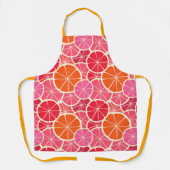Orange & Grapefruit Zitrusfrüchte Muster Schürze (Vorderseite)
