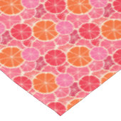 Orange & Grapefruit Zitrusfrüchte Muster Tischdecke (Schrägansicht)