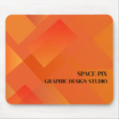 Orange Graphic, Graphic Designer Mousepad (Vorne)