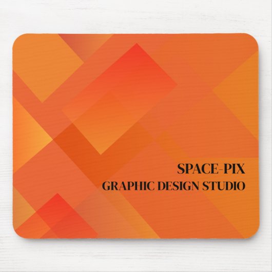 Orange Graphic, Graphic Designer Mousepad (Vorne)