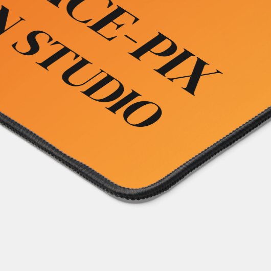 Orange Graphic, Graphic Designer Schreibtischunterlage (Ecke)