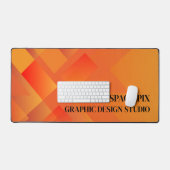 Orange Graphic, Graphic Designer Schreibtischunterlage (Tastatur & Maus)