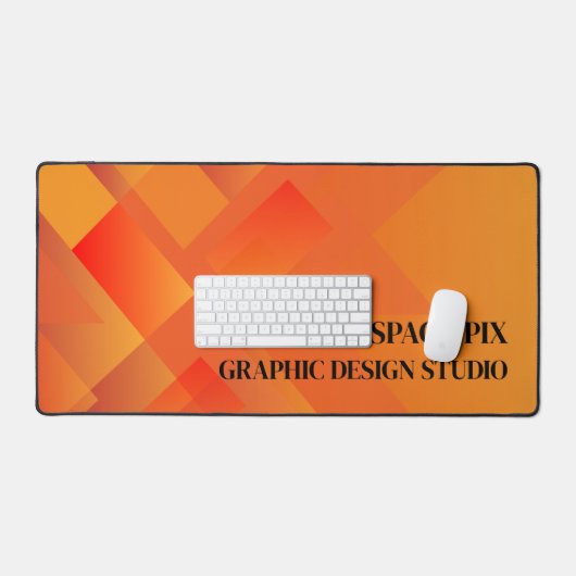 Orange Graphic, Graphic Designer Schreibtischunterlage (Tastatur & Maus)