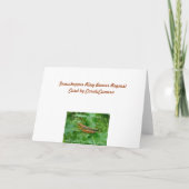 Orange Grasshopper Ring Beyer Card Einladung (Rückseite)