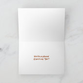 Orange Grasshopper Ring Beyer Card Einladung (Innenseite)