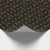 Orange Gratulationen Diplomarbeit Jahr Grad Geschenkpapier (Ecke)